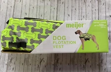 Meijer Reflective Dog Floatation Vest Doggie Water Life Jacket  Size EXTRA LARGE