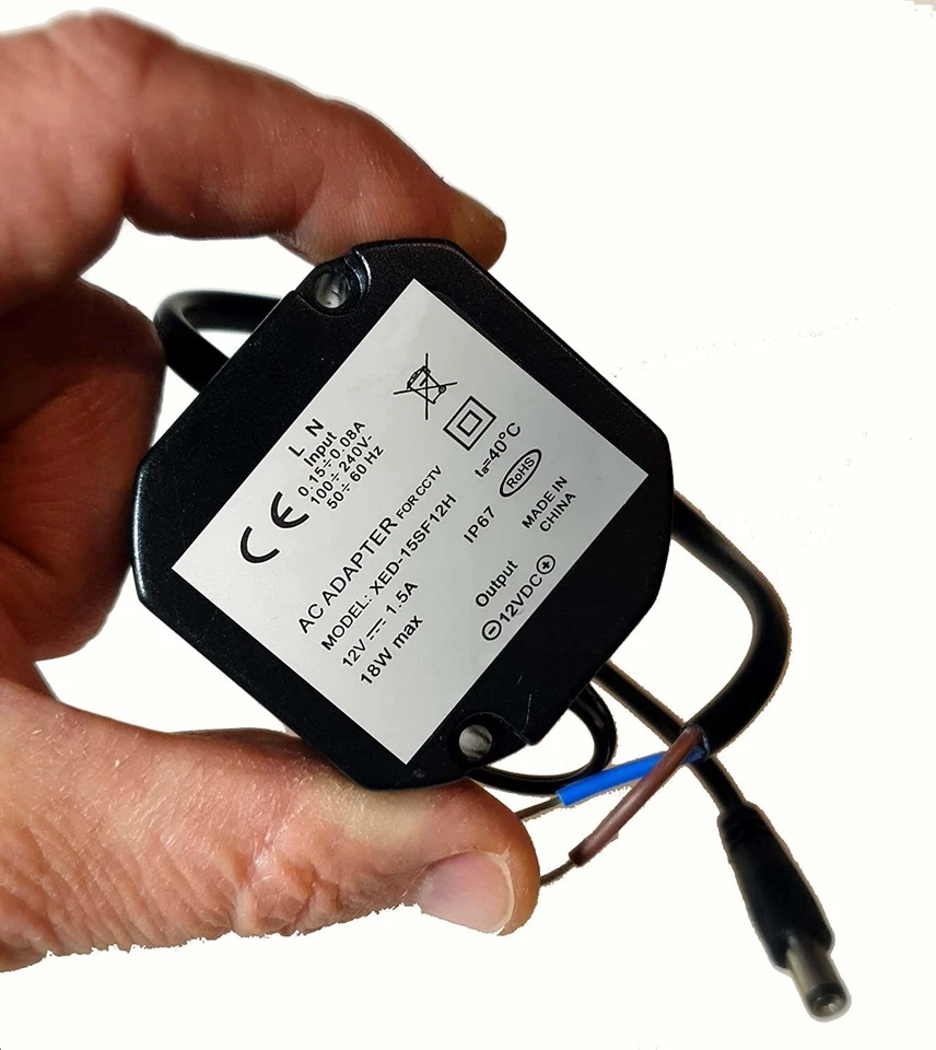 Alimentatore Micro trasformatore Stabilizzato impermeabile IP67 12Volt 12V 1,5A - Immagine 3 di 3