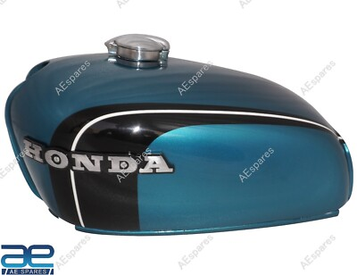 #ad #ad For Honda CB350 K3 K4 Super Sport 350 71 73 Derby Green Metallic Fuel Tank S2u $301.83