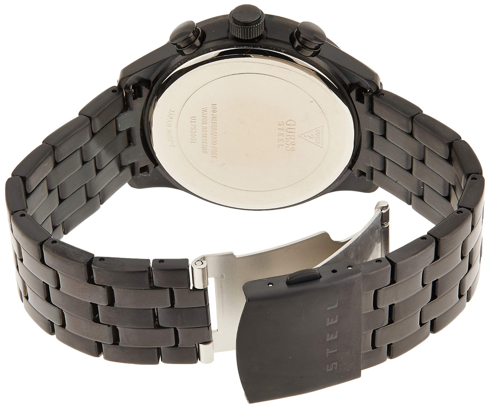 Guess Capitol Chronograph Black Dial Black Ion-plated Men's Watch ...