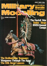 MILITARY MODELING - Czasopismo Angielskie figurki cynowe - lipiec 1980 - H-7578