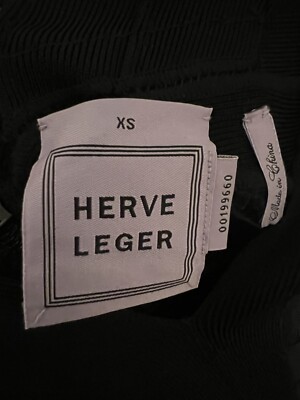 【関税込み】Herve Leger ブラック Bustier ミニドレス Herve Leger Women's Black Icon Bandage Bustier Mini Dress
