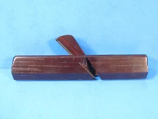 long tiny rosewood round wood molding plane w/ iron from Stanley 45
