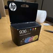 HP 936 Genuine Original Ink Cartridge 4-Pack Black Cyan Magenta Yellow