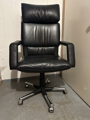 Vitra Imago Chersessel Bürostuhl von Mario Bellini Leder