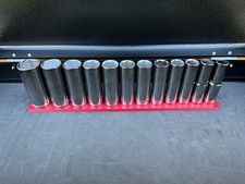 Halfords Advanced 1/2" Deep Socket Holder (Holds 12) | Socket Organiser