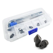 XIFOWE MK8 Nozzles Hardened Steel 3D Printer Extruders Nozzles High Temperatu...