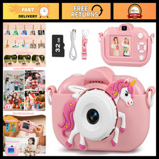 48MP HD Kids Camera for Girls 3-12, 1080P Video Toddler Toys, Birthday Gifts