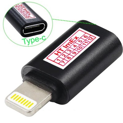 Black Adapter converter to USB-C socket Type C for AirPods Generation 2 Ladecase
