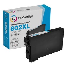 LD Replacement for Epson 802XL T802XL220 High Yield Cyan Ink Cartridge