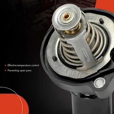 Engine Coolant Thermostat and Housing Assembly Compatible with Ford, Mazda, M...