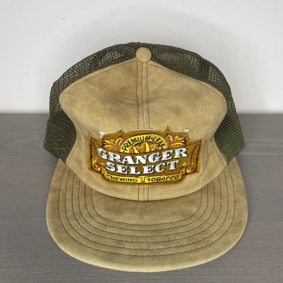 De colección Granger Select Trucker Sombrero Malla Espuma Tabaco Parche Años 80 Granjero Trabajo EE. UU. Foto 2 de 4