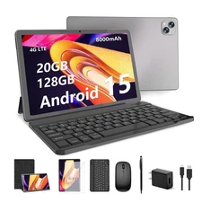 11 inch Android 15 Tablet, 20GB RAM 128GB ROM , 2TB Expand, 2.4G&5G WiFi+Cell...