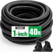 40 FT Wire Loom 1 Inch Split Wire Loom Tubing Wire Conduit Wire Protector Tubing