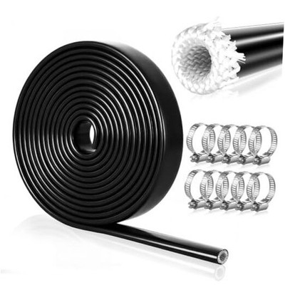 Pangda Heat Shield Sleeve x 10' Heat Shielded Wire Silicone Coated 3/8'' ID