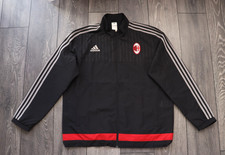 CHAQUETA DEPORTIVA PARA HOMBRE AC MILAN ITALY PRE PARTIDO TOP ADIDAS 2015 2016 NEGRA PARA HOMBRE XL