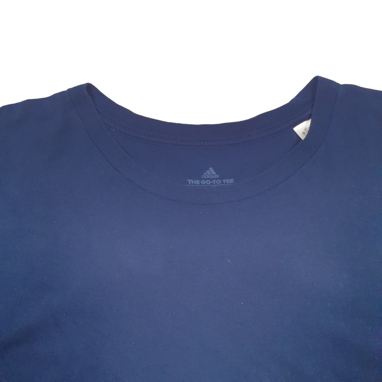 ADIDAS Blue T Shirt Tee Short Sleeve Cotton Blend Mens L image 3