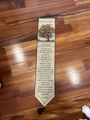 Living Life Tapestry Hanging Life Is Not A Race But A Journey. Bonnie Mohr 9x50 