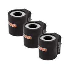 3PK Snow Plow Valve Coil w/ 1/4" Spade Terminals for Fisher 7639 Western 49230