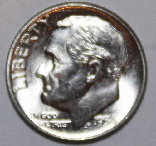 1954-P Roosevelt Dime - BU - #8982D - FREE SHIPPING