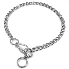 Chain Dog Collars Stainless Steel Metal Chew Proof Necklace Slip P Chain with...