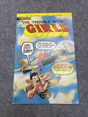 The Trouble With Girls #17 Eternity Comic Book 1990 Tim Hamilton Cover