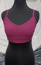 NWT Athleta Vital Sports Bra A-C Size Medium In Wilderberry