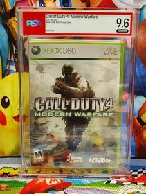 GRADED Call of Duty 4: Modern Warfare &bull; PSA 9.6 A &bull; 1st Print &bull;  Xbox 360