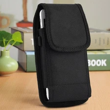 Vertical Cell Phone Holster Pouch for Samsung Wallet Case With Belt Clip Bag
