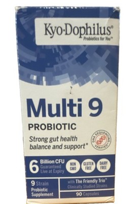 Kyo-Dophilus Multi 9 Probiotic 6 Billion CFU 90 Capsules Non-GMO Digestive