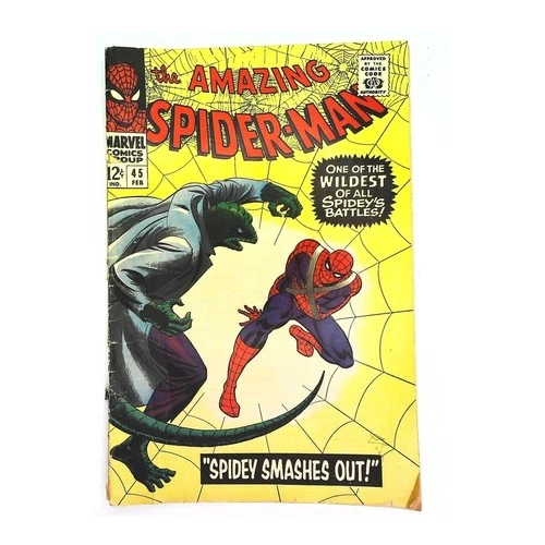 Amazing Spider-Man #45 - 1963 series Marvel comics VG minus [l@