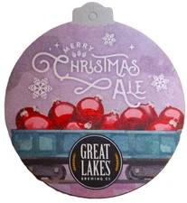 Great Lakes Brewing Co Christmas Ale  Beer Coaster  Cleveland OH