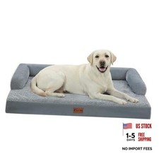 Orthopedic Dog Beds for Extra Large Dogs, 45.0"L x 35.0"W x 8.0"Th Grey