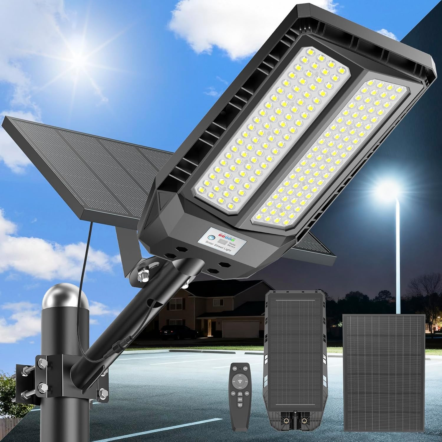 Sistema Illuminazione Solare 1500W IP67: Sicurezza per Aziende e Case