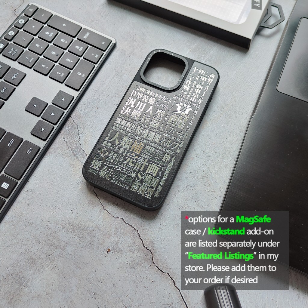 Evangelion Casetify Cases for iPhone 13-17 optional MagSafe