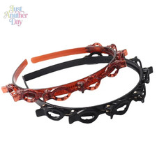 Hair Styling Headband with Built in Clips Plastic Braiding Headband for Easy Hai