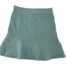 Gap Wool Blend Skirt Women's Small  W 28"  Fit  Flare Green Vintage Y2K
