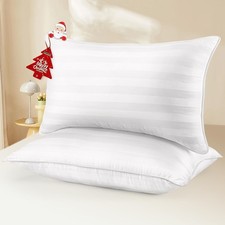 Pillows Queen Size Set of 2 - Luxury Hotel Collection Bed Pillows for Sleepin...
