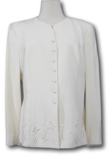 KASPER ASL  14P  Dressy Jacket Long Sleeve Lined Buttons Cutouts NWT 169