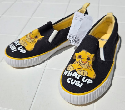 The Lion King Shoes Youth 12.5 US Kids Slip On Simba What Up Cub! Disney w/ Tags
