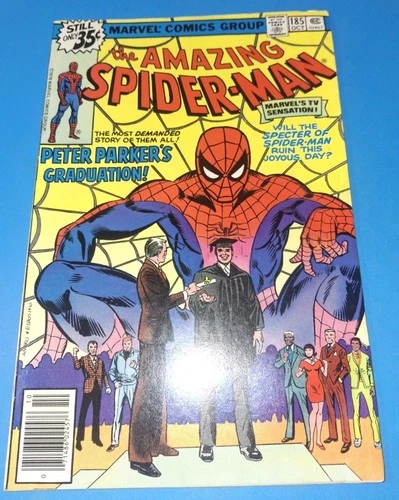 Amazing Spider-Man #185 (1978) FN/VF - Graduation Day! - Marvel
