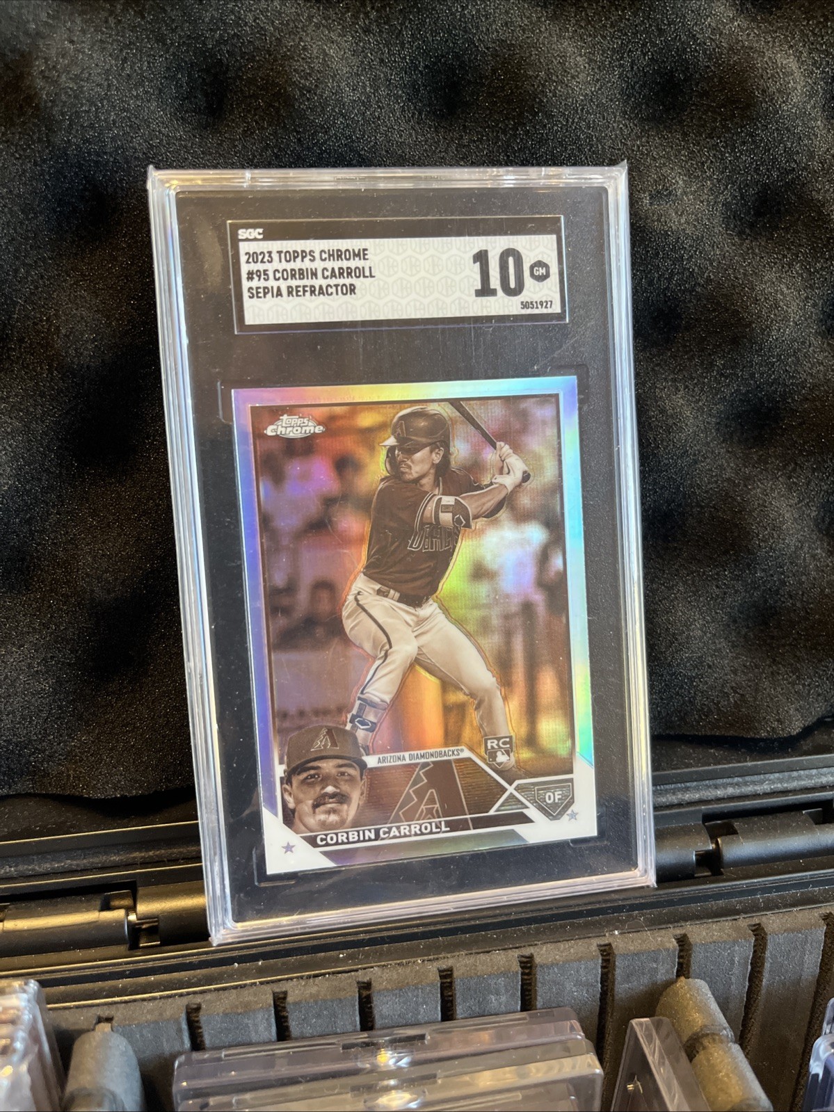 2023 Topps Chrome - Corbin Carroll #95 Sepia Refractor (RC) SGC 10