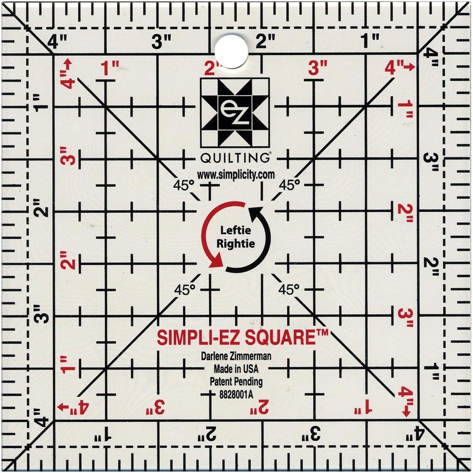 Simpli-EZ 8828001 Square Sewing and Quilting Tool 4.5" - Image 2 of 3