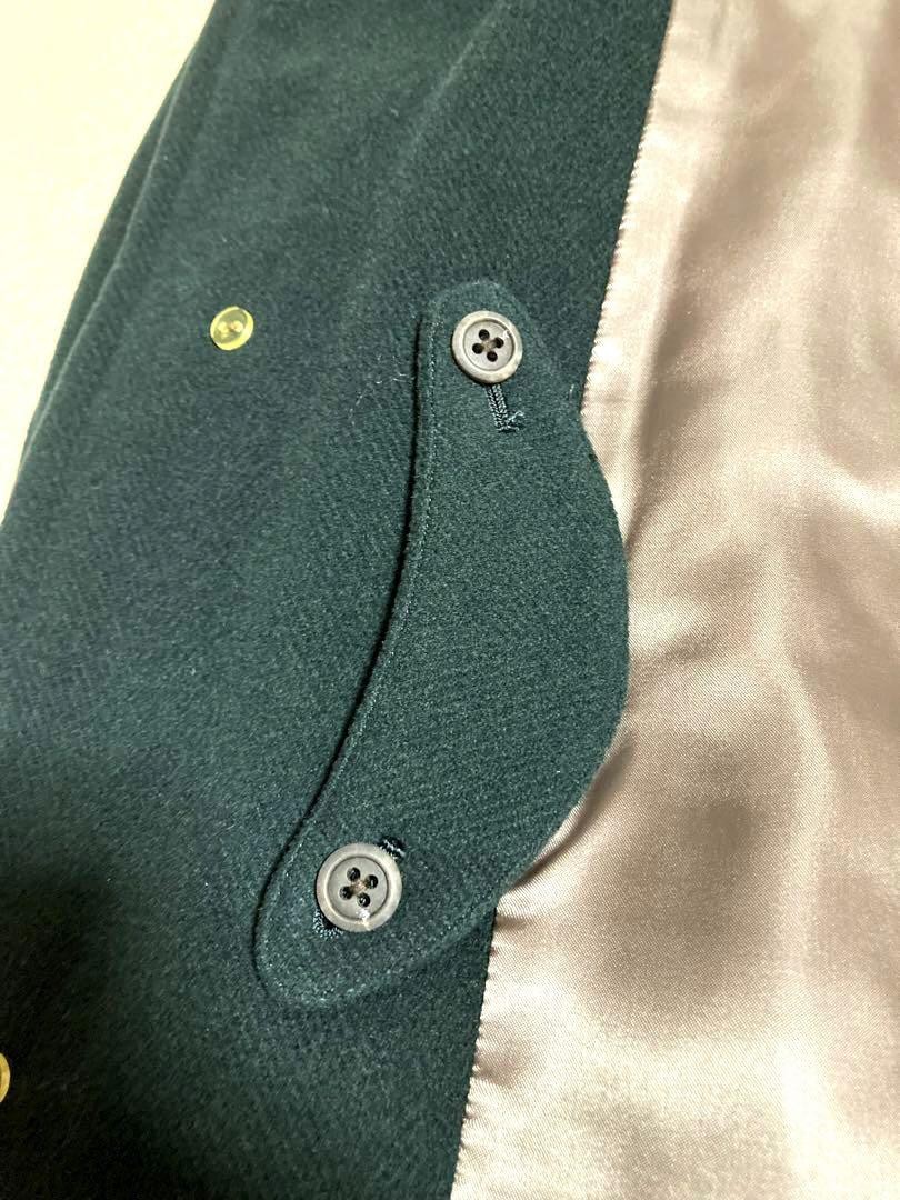 Rare Burberrys Vintage 2Way Bal Collar Coat Deep Green Men's