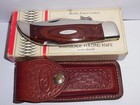 VINTAGE CASE XX USA 9 DOT 1971, P172L BOSS LOCKBACK KNIFE w/SHEATH & BOX. UNUSED — photo 7