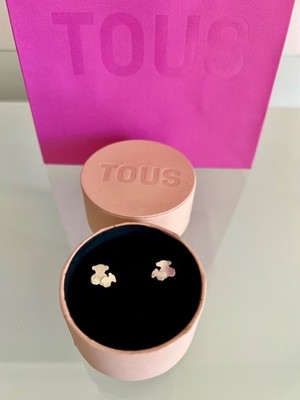 TOUS  Silver Hill Earrings Bear Motif