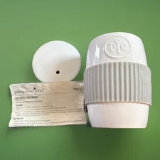 Pampered Chef Ceramic Microwave Egg Cooker  Silicone Sleeve #1529 