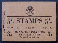 GVI BD28 5/- bklt, (44), February 1950 in fine condition.