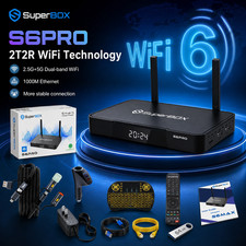 SuperBox S6PRO Android 12 TV Box 4K Ultra HD Dual WiFi Streaming Player