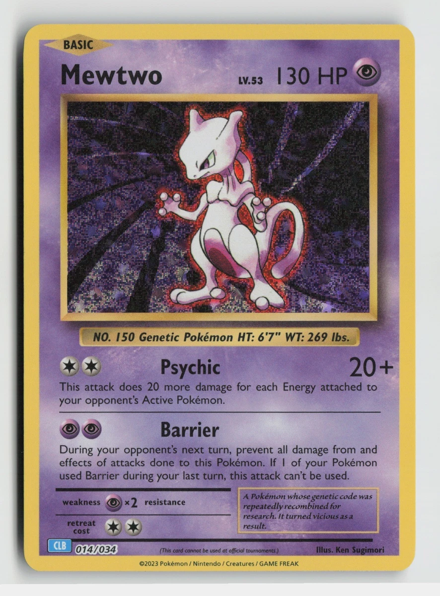 Mewtwo 014/034 Trading Card Game Classic for sale | eBay